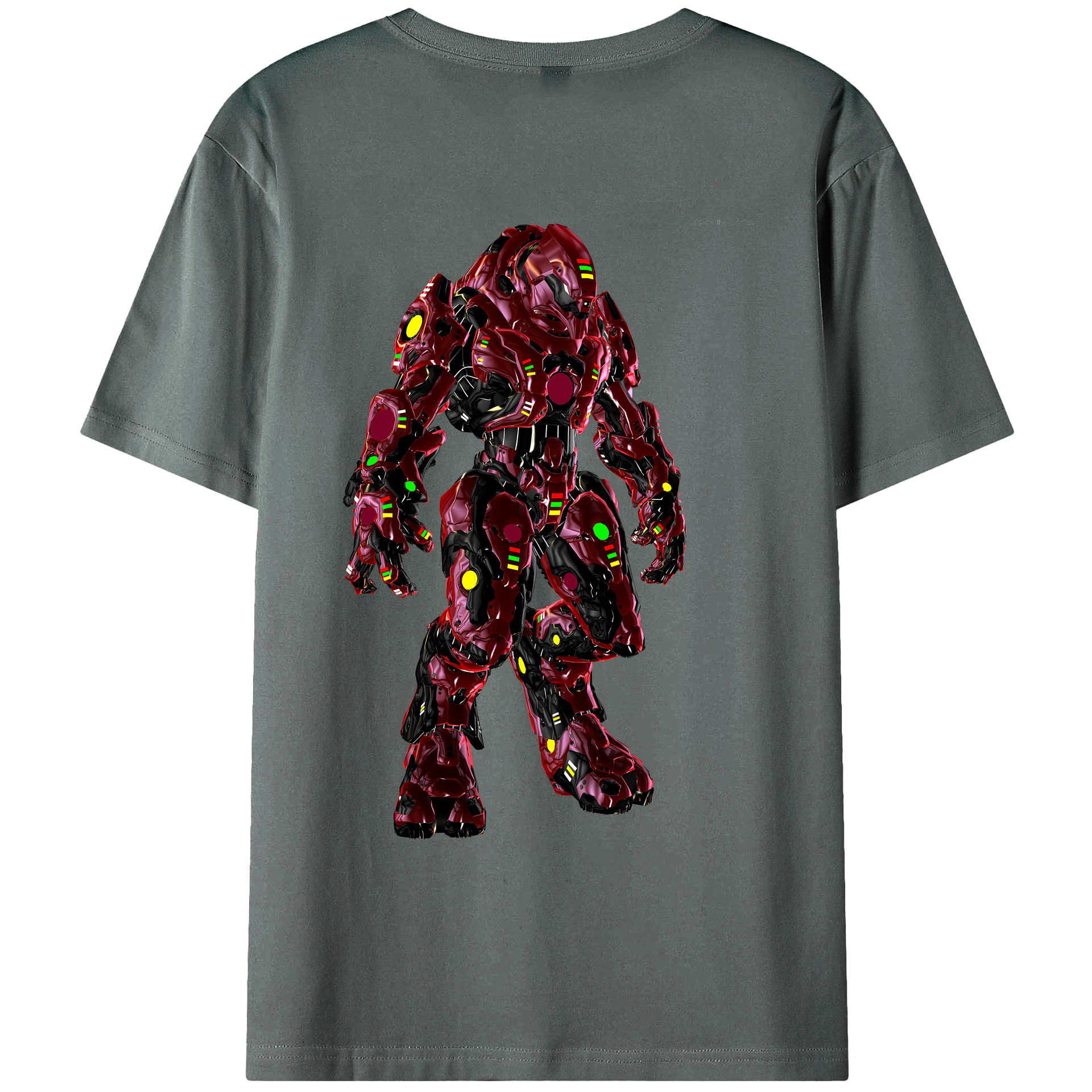 （画像用） Transformers トランスフォーマー 綿100％ メンズ半袖Tシャツ（バックプリント） 通気性